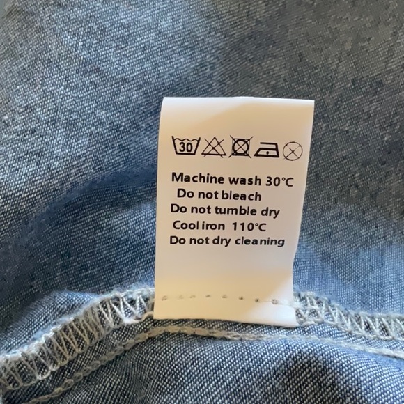 Women’s denim halter dress. Size small. NWT, measurements are in photos. - Picture 10 of 11